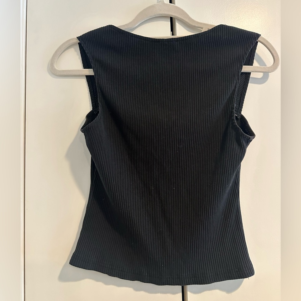 superdown Kelsie Ribbed Tank Top - Black - Picture 5 of 5